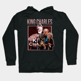 king charles funny retro Hoodie